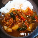 ほうれん草入りハヤシライス